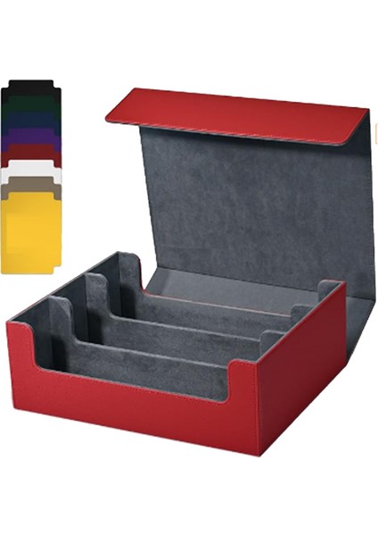 Kart Saklama Kutusu, Ticaret Kartları Için, 1800+ Pu Kart Deste Kutusu, Kırmızı (Yurt Dışından) fırsatları