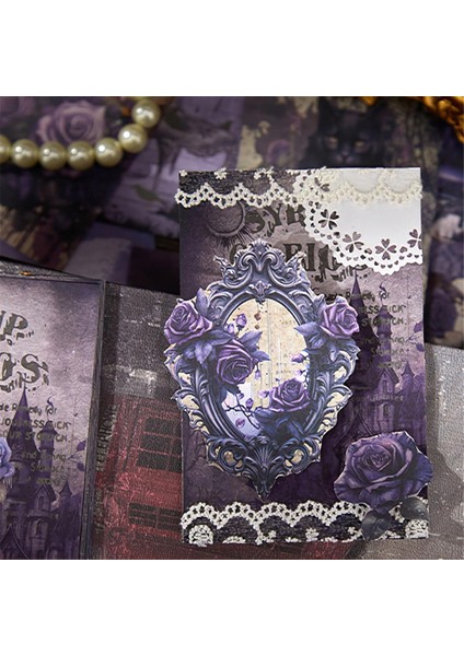180 Yaprak Antik Cadılar Bayramı Scrapbook Kağıdı Günlük Malzemeleri (Yurt Dışından)