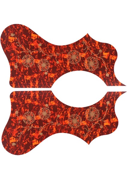 2 Pack 41 "akustik Pickguard Çiçek Çiçek Anti-Çizelge I (Yurt Dışından)
