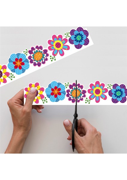 1 Rulo Çiçekler Bülten Panosu Sınırı Bülten Sınırları Etiketleri (Yurt Dışından) modelleri