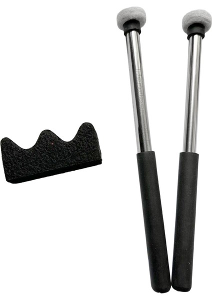 Marimba Müzik Eğitimi Glockenspiel Için 2x Malletler Kauçuk (Yurt Dışından)