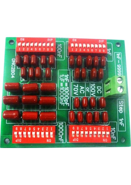 DNC2B04 1nf Ila 9999NF Adım-1nf Programlanabilir Kondansatör Kartı Kasa Yok (Yurt Dışından)