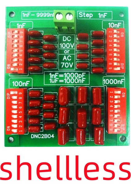 DNC2B04 1nf Ila 9999NF Adım-1nf Programlanabilir Kondansatör Kartı Kasa Yok (Yurt Dışından) indirimleri