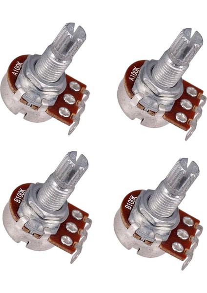 4 18MM Ğunda Mili Hacim Potansiyometreleri Elektro Bas Parçaları Için (Yurt Dışından)