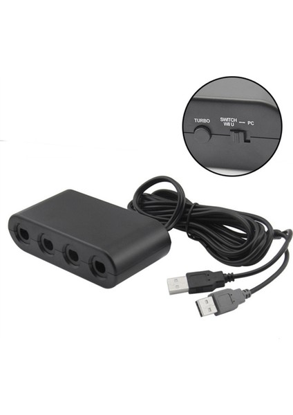 Gamecubes Controller Için 3'ü 1 Arada Denetleyici Adaptörü 4 Port Adaptörü (Yurt Dışından) fiyatları
