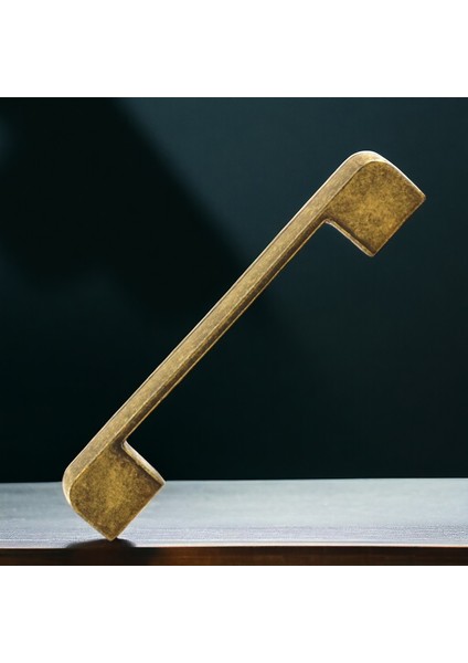 Mobilya Çekmece Mutfak Dolabı Dolap Kulpları Antik Sarı 128 mm -12.8 cm Metal Kulp fırsatları