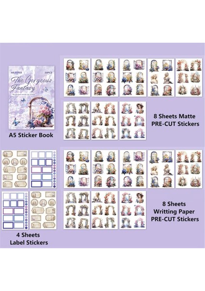 Günlük Tutmak Için Önceden Kesilmiş Çıkartma Defteri 20 Sayfa Pencere (Yurt Dışından) fırsatları