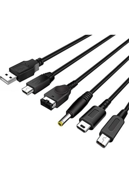 U Yeni 3dsxl Psp Şarj Kablosu Için 5'i 1 Arada Şarj Kablosu (Yurt Dışından) fiyatları