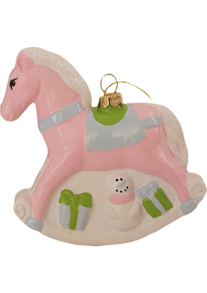 Ğı Kolye Festivali Sallanan At Için Noel Dekorasyonu (Yurt Dışından)