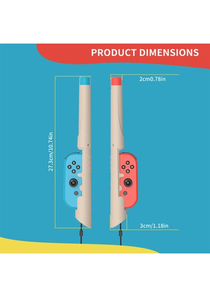 Switch Drumstick Sapı Tutacağı Switch 2 Parça Set (Yurt Dışından) fırsatları