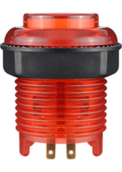 Adet Aydınlatmalı LED Basmalı Düğme 28MM Somun Kırmızı (Yurt Dışından)