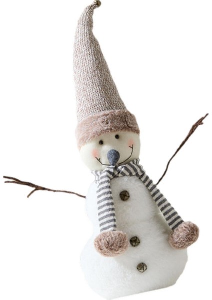 Noel Kardan Adam Bebek Süs Masaüstü Süs Hediye Sevimli Noel Dekoru 60CMX25CMX14CM (Yurt Dışından) modelleri