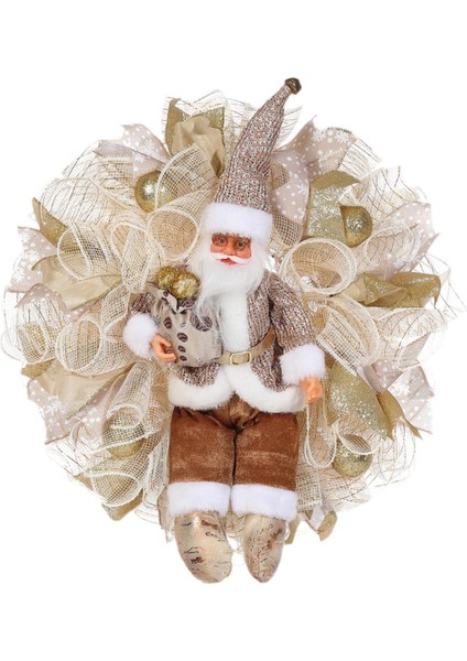 Çelenk Ön Kapı Noel Çelenk Dış Dekor Altın (Yurt Dışından) fiyatları