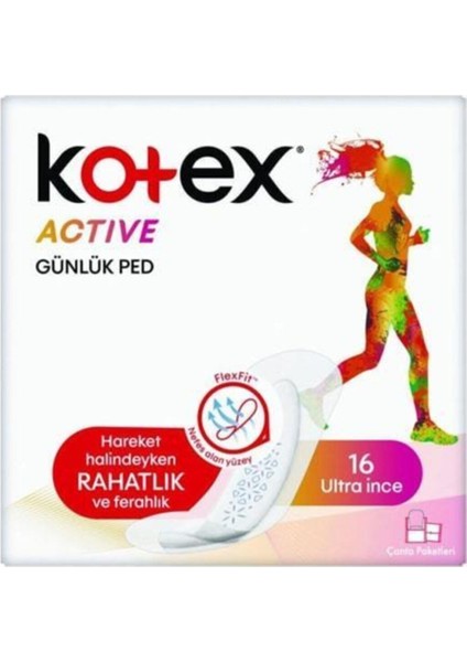 Active Günlük Ped 16-Ultra İnce