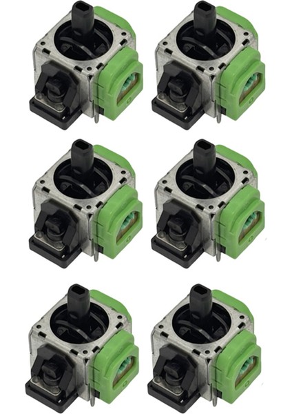 Switch Pro Hall Elektromanyetik Joystick 3D Analog Çubuk Için 6 Adet (Yurt Dışından)