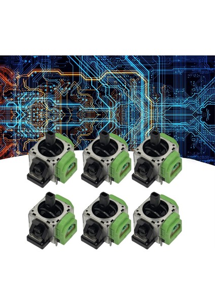 Switch Pro Hall Elektromanyetik Joystick 3D Analog Çubuk Için 6 Adet (Yurt Dışından) indirimleri