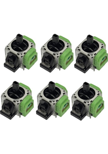 6 Adet Hall Elektromanyetik Joystick 3D Analog Çubuk (Yurt Dışından)
