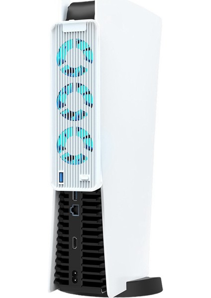 Soğutma Fanı Sessiz Soğutucu LED Işıklı Usb3.0 Portlu Beyaz (Yurt Dışından) indirimleri