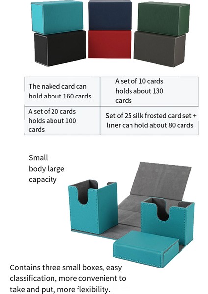 Kart Destesi Kutusu, Flip Zar Tepsili Premium Kart Kutusu, Petrol Mavisi (Yurt Dışından) modelleri