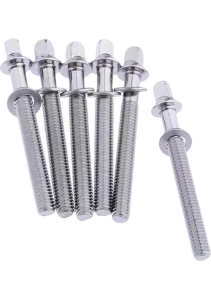 6 Davul Gerginlik Çubukları Caz Davulları Için Davul Müzik Aleti M5X40MM (Yurt Dışından)