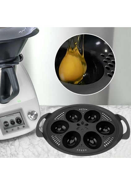 Thermomix Tm5 Tm6 TM31 Mutfak Yumurtaları Buharlı Tencere Haşlama Makinesi Kalıpları Buhar Sepeti Pişirme Gereçleri Aletler Için 6 Delikli Yumurta Haşlama Makinesi (Yurt Dışından) fırsatları