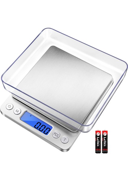 Dijital Mutfak Terazisi 500/1KG/2KG/3KG Küçük Mücevher Terazisi Gıda Terazileri Dijital Ağırlık Gram ve Oz Dijital Gram Terazisi (Yurt Dışından)