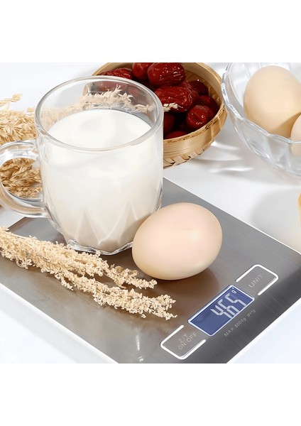 Mutfak Terazisi Greater Goods Gri Gıda Terazisi Dijital Ekran Ağırlığı Gram Ons Mililitre ve Paslanmaz Çelik Platform Olarak Gösterir (Yurt Dışından) fırsatları