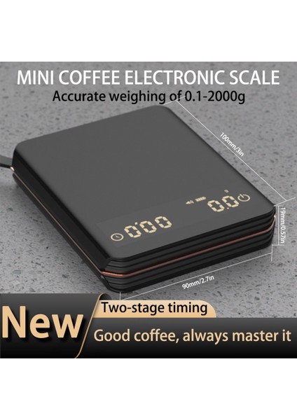Mini Pour Over Damlama Espresso Ölçeği Zamanlayıcı Akıllı Kahve Ölçeği LED Ekranlı 0.1g Espresso ve Pour Over Kahve Için (Yurt Dışından) fırsatları