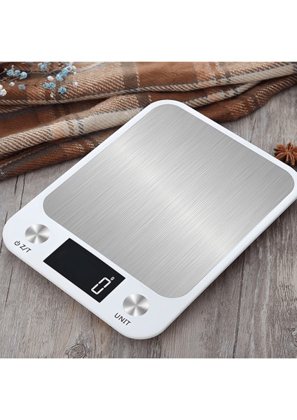 Hd LCD Dijital Ekran Paslanmaz Çelik Mutfak Terazisi Toz Geçirmez ve Su Geçirmez Otomatik Kapanma Ünitesi: G Oz Lb Tl Doğruluk 1g (Yurt Dışından)