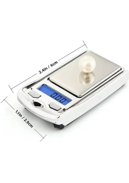 Taşınabilir Mini Gram Ağırlık Ölçeği Tartım Doğruluğu 0.01G Araba Anahtarı Şekli Kişilik Cebinize Koymak Kolay Mutfak Ölçeği (Yurt Dışından)