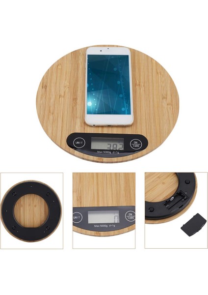 Kemorela 5kg LCD Ekranlı Dijital Mutfak Terazisi Tara Fonksiyonu 11 Lbs Kapasite 0.1 Oz. Sıvılar Için Hassas ml Ünitesi Gıda Terazisi (Yurt Dışından)