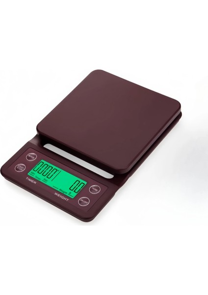 Home Timer Kahve Ölçeği Mutfak Ölçeği 3kg Hassasiyet 0.1g Çözünürlüklü Arka Aydınlatmalı Ekran Birimi:g/ml/oz/lb Balanza Dijital Cocina (Yurt Dışından)