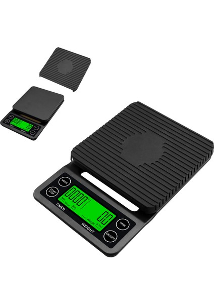 Home Timer Kahve Ölçeği Mutfak Ölçeği 3kg Hassasiyet 0.1g Çözünürlüklü Arka Aydınlatmalı Ekran Birimi:g/ml/oz/lb Balanza Dijital Cocina (Yurt Dışından) fırsatları