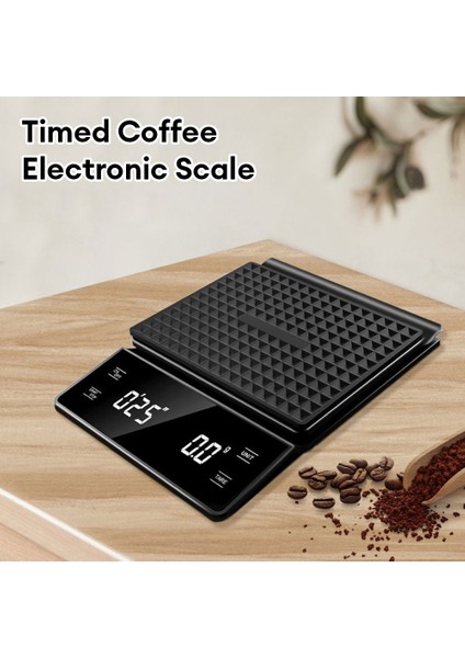Kahve Ölçeği 3kg/0.1g Hassasiyetli Pour Over Damlama Espresso Ölçeği Arka Aydınlatmalı LCD Ekranlı Mutfak Aksesuarları Zamanlayıcı ile (Yurt Dışından) modelleri