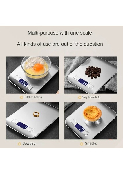 10KGX1G Çok Işlevli Paslanmaz Çelik Mutfak Terazisi LCD Ekranlı Evde Pişirme ve Yemek Pişirme Gıda Terazisi Dijital Gıda Terazisi (Yurt Dışından) modelleri