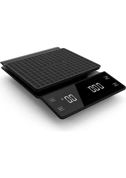 Mutfak Aletleri Kahve Ölçeği Zamanlayıcılı Dijital Çok Işlevli Tartım Ölçeği 3kg/0.1g Pour Over Damlama Espresso Ölçeği LCD Ekran (Yurt Dışından)