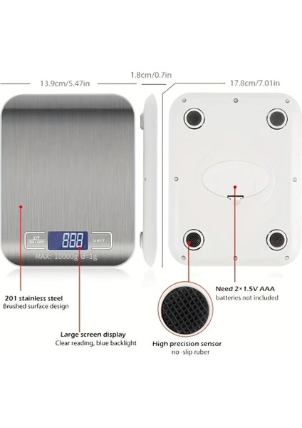 10KG 1g Taşınabilir Mutfak Terazisi Elektrikli Dijital Gıda Kahve Terazisi LCD Ekran Ölçüm Terazisi Ev Ağırlık Ölçüm Aletleri (Yurt Dışından) modelleri
