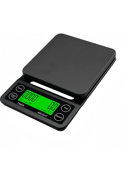Home Timer Kahve Ölçeği Mutfak Ölçeği 3kg Hassasiyet 0.1g Çözünürlüklü Arka Aydınlatmalı Ekran Birimi:g/ml/oz/lb Balanza Dijital Cocina (Yurt Dışından) fiyatları