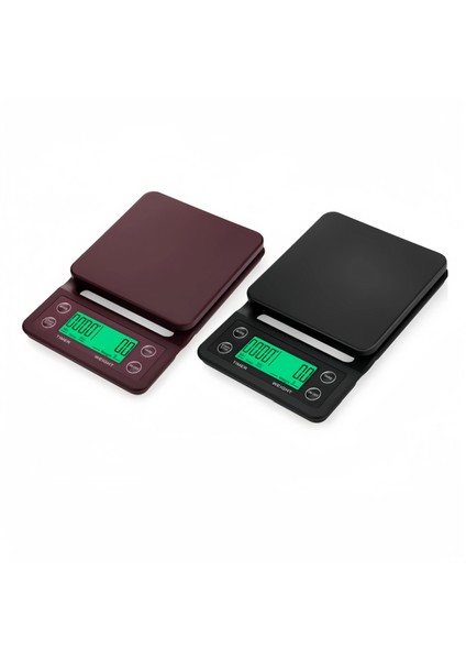 Home Timer Kahve Ölçeği Mutfak Ölçeği 3kg Hassasiyet 0.1g Çözünürlüklü Arka Aydınlatmalı Ekran Birimi:g/ml/oz/lb Balanza Dijital Cocina (Yurt Dışından) modelleri