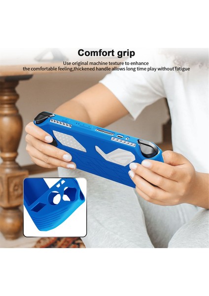 Ally El Tipi Tam Kapaklı Oyun Konsolu Silikon Kılıf Mavi (Yurt Dışından) fırsatları