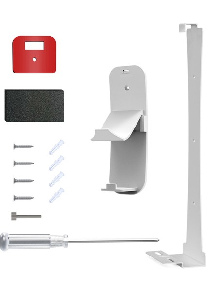 Ince Konsol Duvar Askısı Askılı Depolama Askısı - Beyaz (Yurt Dışından)