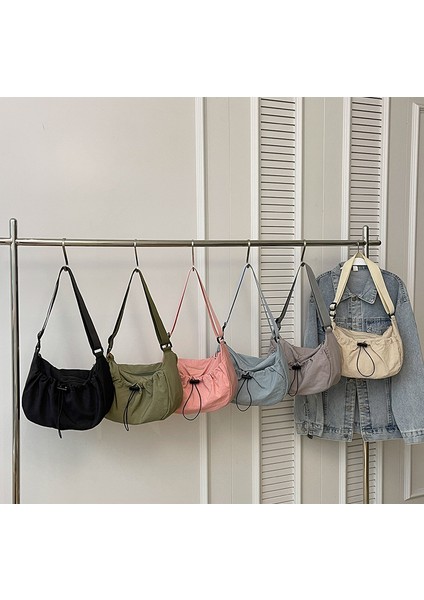 Yeaın Çapraz Askılı Çanta Taşınabilir Yüksek Kaliteli Kanvas Malzeme Basit ve Orta Boy, Gri (Yurt Dışından) modelleri