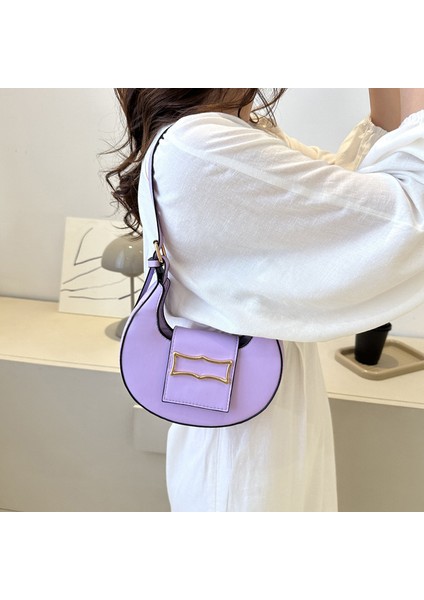 Yeaın Çapraz Askılı Çanta Taşınabilir Yüksek Kaliteli Rahat Nefes Alabilen Pu Kumaş Kentsel Moda Stili, Mor (Yurt Dışından) modelleri
