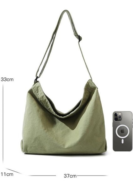 Yeaın Çapraz Askılı Çanta Taşınabilir Yüksek Kaliteli Kanvas Kumaş Düz Renk Taze Stil, Bej (Yurt Dışından) fiyatları