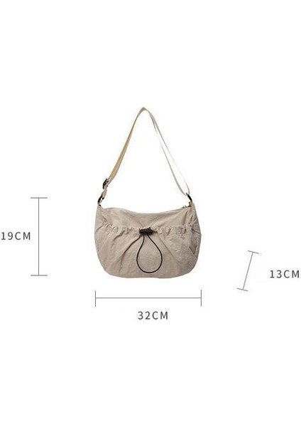 Yeaın Çapraz Askılı Çanta Taşınabilir Yüksek Kaliteli Kanvas Malzeme Basit ve Orta Boy, Siyah (Yurt Dışından) fiyatları