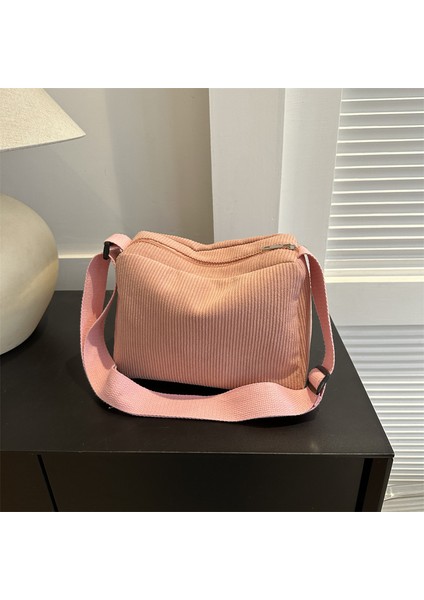 Yeaın Çapraz Askılı Çanta Taşınabilir Astar Malzemesi: Yüksek Kaliteli Polyester Kentsel Sade Stil, Pembe (Yurt Dışından)