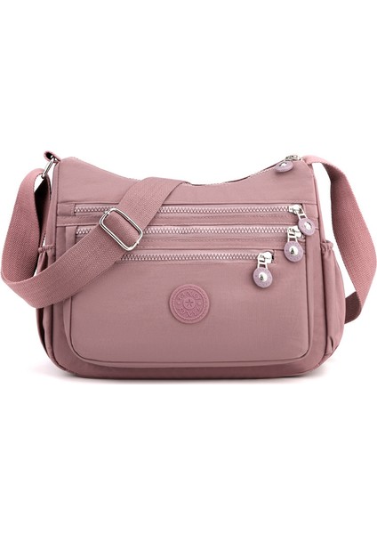 Yeaın Çapraz Askılı Çanta Taşınabilir Oxford Kumaş Vintage Nötr Hafif, Pembe (Yurt Dışından)