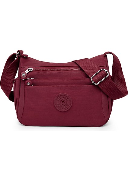 Yeaın Çapraz Askılı Çanta Taşınabilir Yüksek Kaliteli Naylon Malzeme Kentsel Sade Stil , Kırmızı (Yurt Dışından)