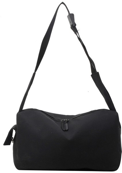 Yeaın Çapraz Askılı Çanta Taşınabilir Mükemmel Işçıliğe Sahip Yüksek Yoğunluklu Konforlu Kanvas Kumaş, Siyah (Yurt Dışından)