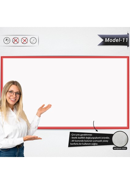 Yapışlı Renkli Profesyonel Tahta ( Model -11) 90 cm x 120 cm 11